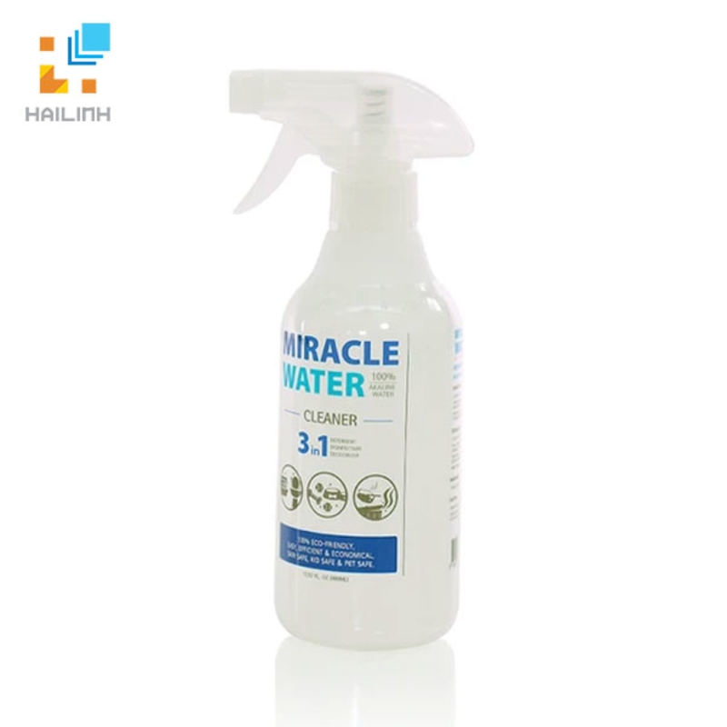 Combo nước kiềm tẩy rửa Miracle water 1.4 lít