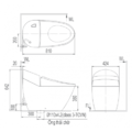 Bồn cầu nắp rửa điện tử Inax AC-2700+CW-KB22AVN