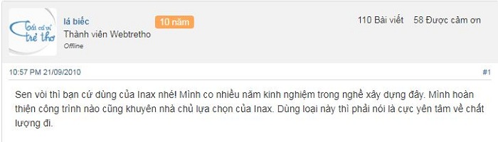 danh gia cua nguoi dung ve voi chau cam ung inax anh 4